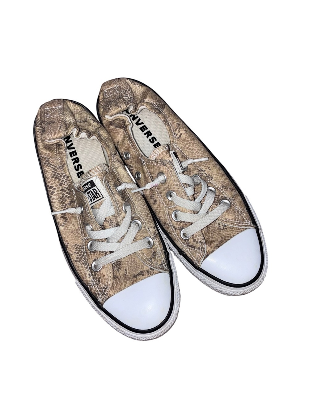 Converse Shoreline Slip Snake Print Sneakers Size 8